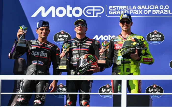 Podium MotoGP Brasil 2026
